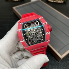 BBR공장 리차드밀 라파엘 나달 레드 카본 케이스 레드 러버밴드 RM35-02