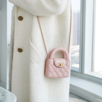 팬더샵 샤넬 켈리백 라이트 핑크 금장 스몰