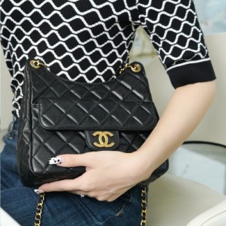 팬더샵 샤넬 포켓 체인 호보백 미디움 블랙