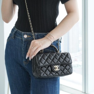 팬더샵 샤넬 큐빅 탑핸들 클래식백 플랩백 스몰