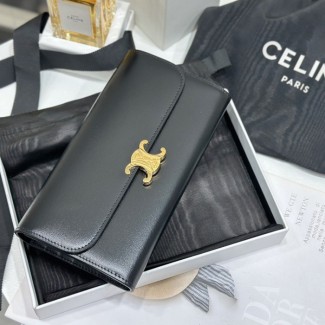 셀린느 트리오페 라지 플랩 지갑 10E313