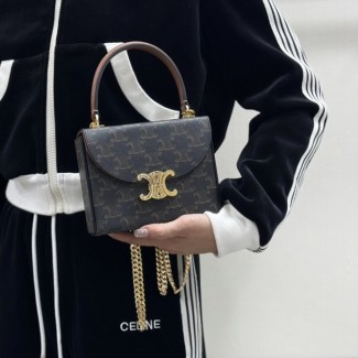 셀린느 틴 니노백 트리옹프 캔버스 & 카프스킨