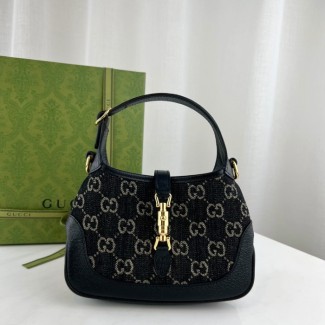 구찌 재키 1961 호보백 스몰 블랙