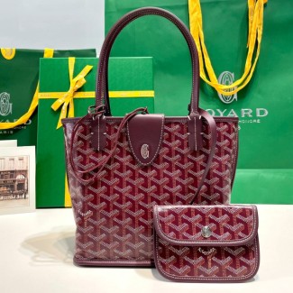 고야드 미니 앙주 토트백 버건디
