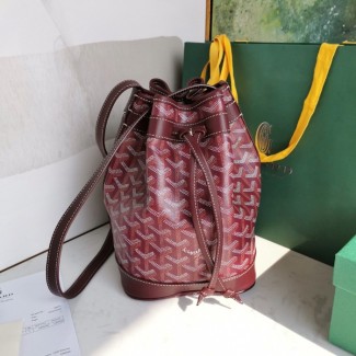 고야드 버킷백 쁘띠플로 버건디