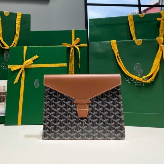 고야드 카몬도 플랩 클러치 블랙텐