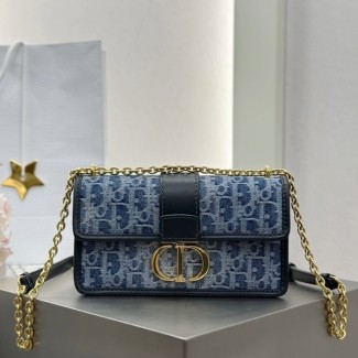 디올 블루 데님 스몰 카로백