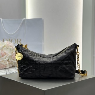 디올 스타 체인 미디엄 파우치 레더