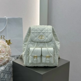 디올 카로 백팩 화이트 미디엄