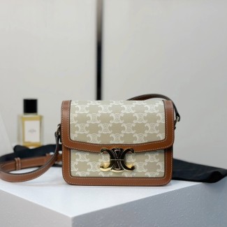 셀린느 틴 트리오페 텍스타일 숄더백 베르도 188882