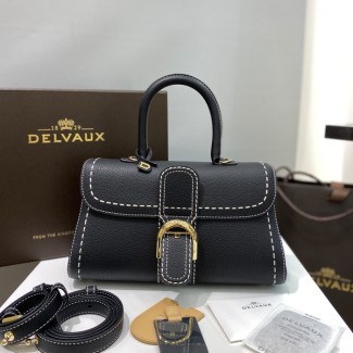 델보 브리앙 이스트웨스트 카프스킨 블랙