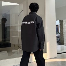 발렌시아가 오버사이즈 셔츠 블랙