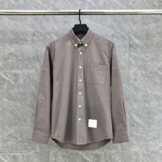 톰브라운 스트레이트 핏 셔츠 살구