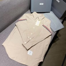 톰브라운 4바 암밴드 셔츠 살구