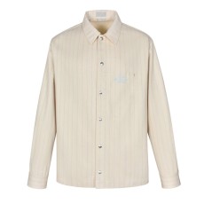 디올 DIOR AND HYLTON NEL 오버셔츠 화이트 코튼 데님