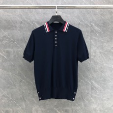 톰브라운 RWB 스트라이프 폴로 셔츠 네이비