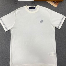 루이비통 쇼트 슬리브드 코튼 크루넥 화이트