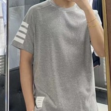 톰브라운 4바 코튼 반팔 티셔츠 그레이