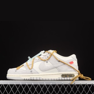 나이키 x 오프화이트 덩크 로우 더 50 브라운