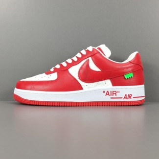 루이비통 X 나이키 에어 포스 1 화이트 / 레드