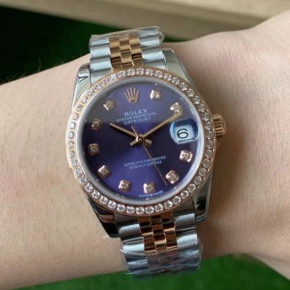 A+공장 롤렉스 데이저스트 31mm 퍼플 10P 다이얼 다이아 베젤 로즈골드 콤비 278381