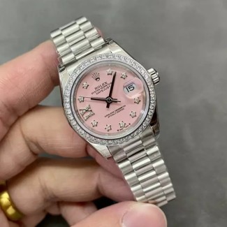 GS공장 롤렉스 데이저스트 28mm 핑크 다이얼 다이아 베젤 279173
