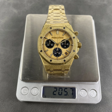 DD공장 오데마피게 로얄오크 크로노그래프 옐로우 다이얼 프로스트 골드 41mm 26240