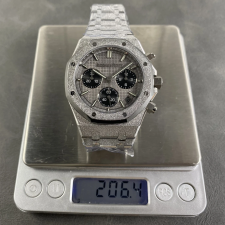 DD공장 오데마피게 로얄오크 크로노그래프 그레이 다이얼 프로스트 골드 41mm 26240