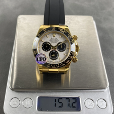 UFO공장 롤렉스 데이토나 메테오 다이얼 옐로우 골드 금통 러버밴드 40mm 126518