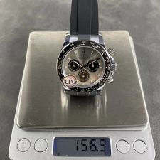 UFO공장 롤렉스 데이토나 고스트 다이얼 화이트 골드 금통 러버밴드 40mm 126519